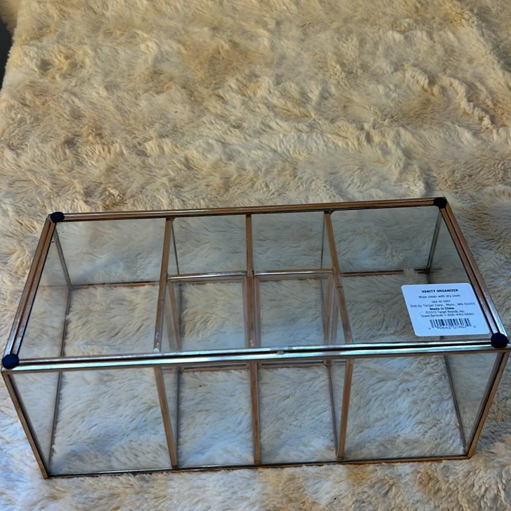 Rose Gold-Tone Vanity Organizer